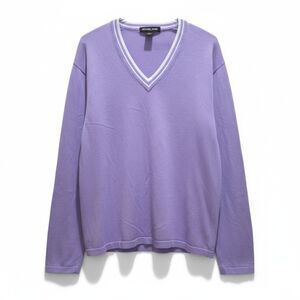 Michael Kors Purple V-Neck Soft Knit Pullover – Size Large